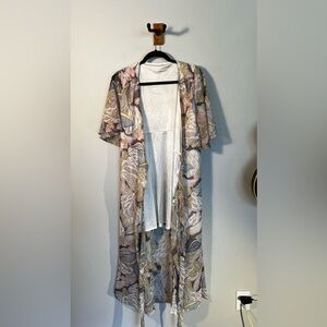 Floral Kimono Wrap Around Dress